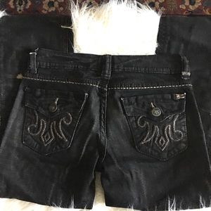 MEK Black Dalian Bootcut Jeans Sz 25 #13
